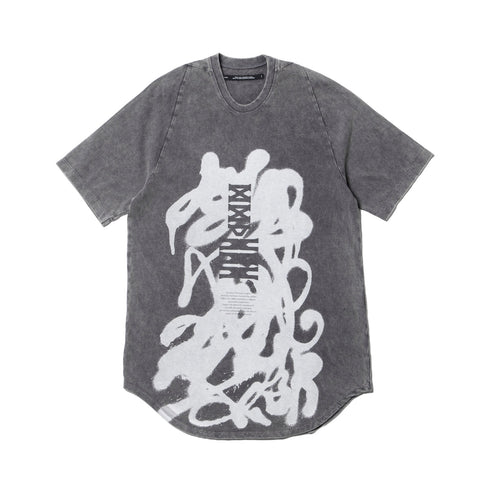 JULIUS 887CPM4 Dustxwh / Jd Abstract Graffiti Tee